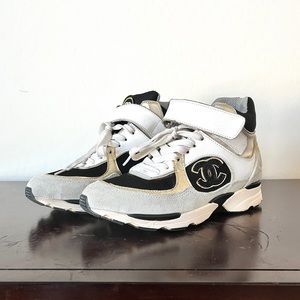 Chanel Velcro Ankle Strap Trainers